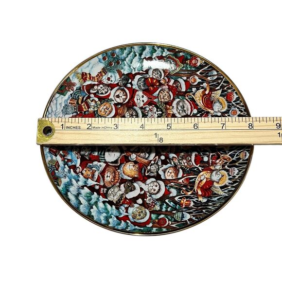 The Franklin Mint Limited Edition Collector's Plate "Santa Claws" by Bill‎ Bell - Picture 4 of 7